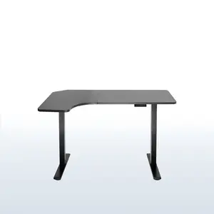 1BR Series - 58" x 35" Corner Electric Desk with Push Button Memory Controller