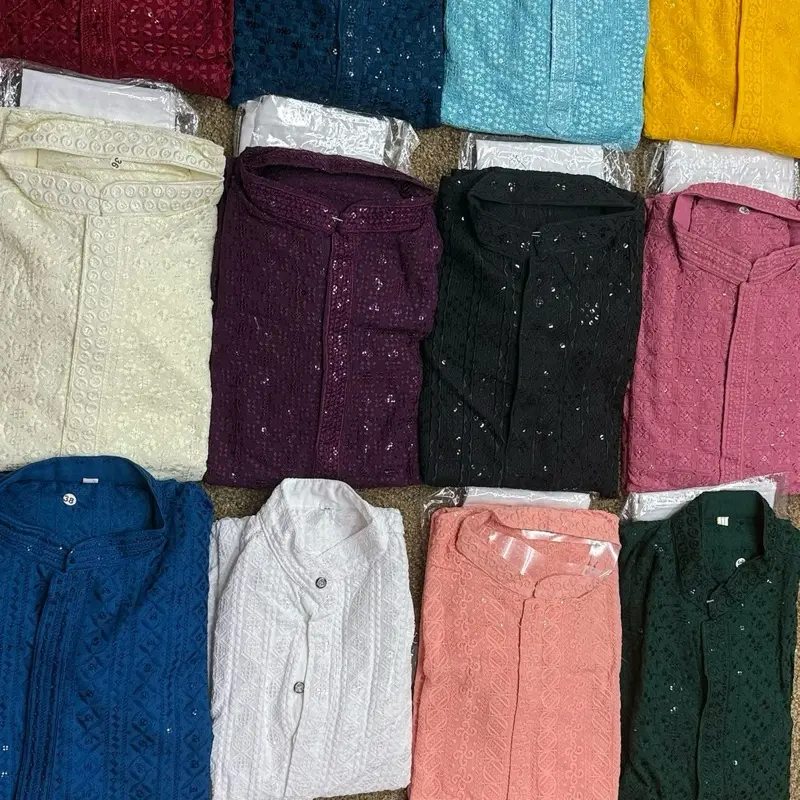 Chicken Kari Men Kurtha in Vibrant Colors - Available in 12 Vibrant Colors for Your Comfortable Style