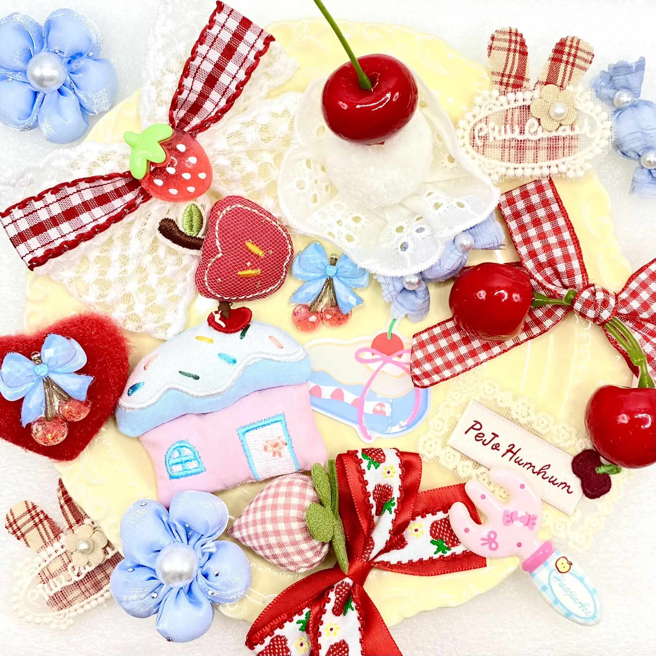 Cherry On Top  - Live Mix– Mixed-Size Resin Cabochons for DIY Crafts, Phone Cases & Resin Art