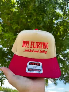 Not flirting embroidered hat Not flirting embroidered hat