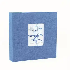 200 Slots Photo Album Made of 6-Inch Linen Fabric, Perfect for Organizing Memories, Durable and Stylish Storage Solution