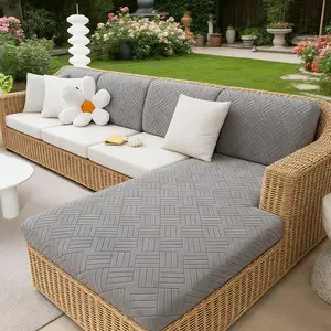 Classic Minimalist Luxury Sofa Cover, Anti-Slip Durable Outdoor Sofa Protector, L-Shape/rack Style, Breathable All-Season Pad