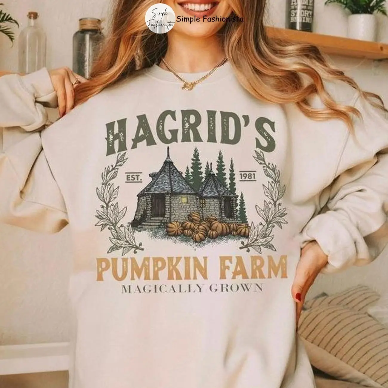 Hagrid's Pumpkin Patch Sweatshirt, Vintage Fall Shirt, Retro Halloween Shirt, Pumpkin Patch Sweatshirt, Wizard Halloween Shirt, Spooky Season, For Men, For Women