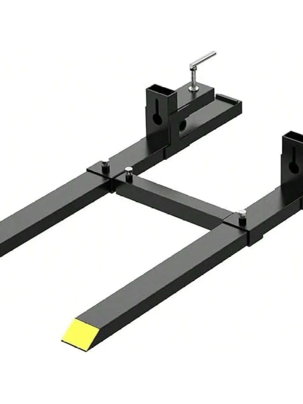 Gaomon Clamp-On Pallet Attachment for Outdoor Furniture Sets, 43in Forks, 30in Length, 3.7in Width, Welded Plate Heavy-Duty Coated Steel, 2000 Lbs Heavy-Duty Load Capacity, Easy Install, Moving Firewood & Debris Clearing Tool, 2000 Lbs Load Capacity, 30 I