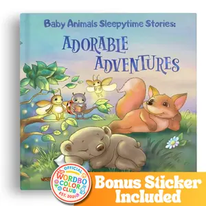 Baby Animals Sleepytime Stories: Adorable Adventures — Bedtime Storybook (Ages 0–6) + Premium Sticker