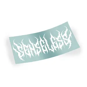 Senseless Co Mini Metal Logo Vinyl Car Window Sticker