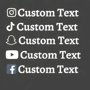 Custom Social Handle Vinyl ( Sticker, Decal, Vinyl)