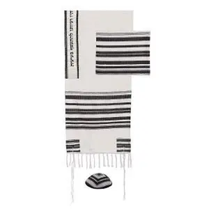 Woven Black Tones Tallit