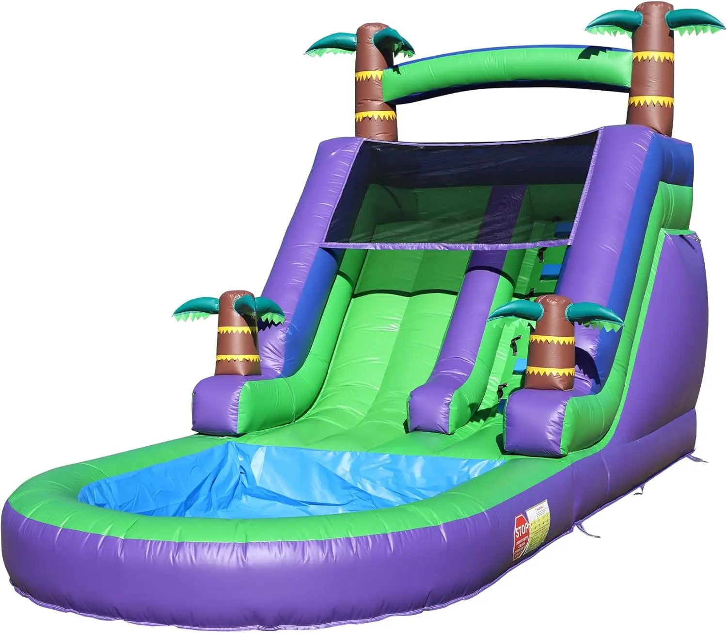 21FT Inflatable Water Slide for Kids and Adults - 21x9x12 FT Single Lane Commercial PVC Water Slide with 950W Blower, Wet/Dry Blow Up Slide for Backyard, Pool Party & Outdoor Fun, Supports 500lbs