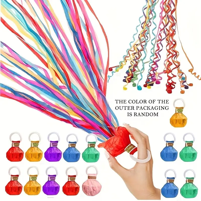 25-Piece Colorful Confetti Streamers Set, Vibrant and Quiet Operation, Perfect for Birthdays, Weddings, Festivals, Halloween, Christmas, New Year, Valentine's Day, Party Decoration Supplies