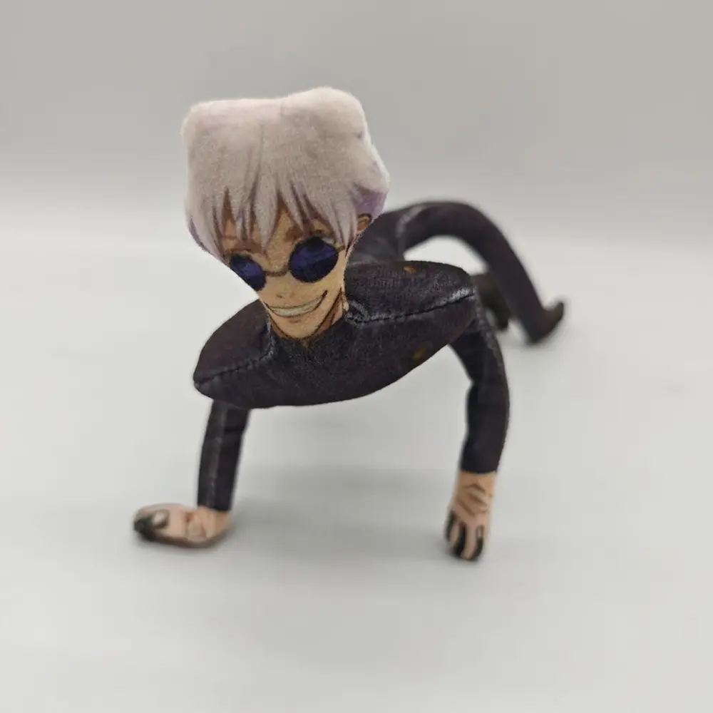 Jujutsu Kaisen Abstract Poseable Plush Doll | Gojo Satoru & Itadori Yuji Bendable Movable Figure | Anime Room Decor & Unisex Gift