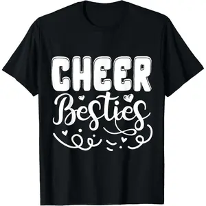 Cheerleading Besties T Shirt for Cheerleaders