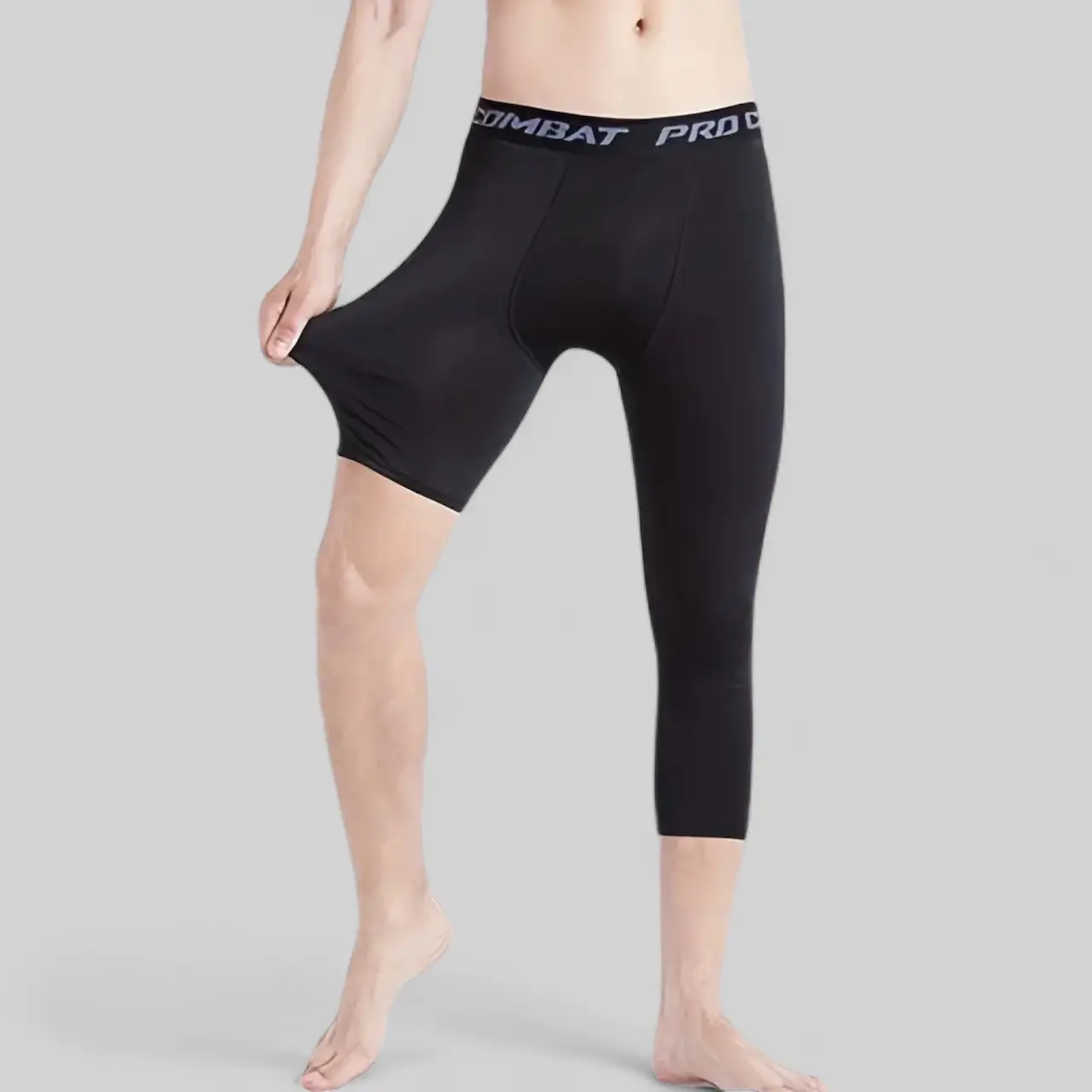 Versatile Men's Compression Tights – Quick-Drying, High-Stretch for Fitness & Basketball, Durable All-Season Sportswear