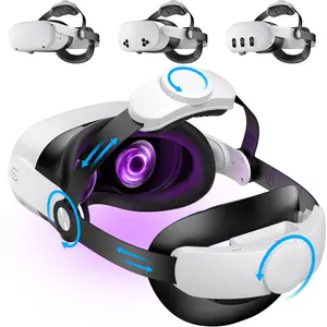 Meta Quest 2/3/3s Headband, 4-Direction Adjustable VR Earphone Strap Replacement, Enhanced Support and Comfort, Elite Band for Oculus Games, VR Accessories