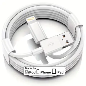 USB Fast Charging Cable, Lightning Connector, Lightning Cord, Durable Charging Cable Compatible with iPhone 14/13/12/11 Pro Max/X/XR/XS/7/8/14 Plus, Phone Accessories, Cellphone, Electronic