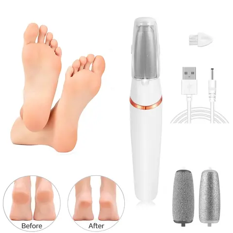 Rechargeable Electric Foot Callus Remover,Cordless Pedicure Machine, Foot Grinder,Portable Foot Files Cleaning Tool for Home andTravel, Winter Gift, Valentine's Day Gift, ElectricFoot File, Foot Dead Skin Remover