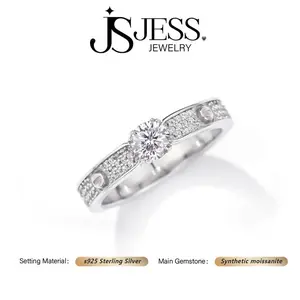Size #182 0.5 ct Round Brilliant Genuine Synthetic Moissanite Ring, S925 Sterling Silver, D Color, VVS1 Clarity