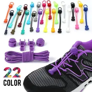 Elastic No-Tie Lazy Shoelaces with Lock, Ideal for Sneakers, Footwear, Running Jogging Canvas Trainers, Sneaker