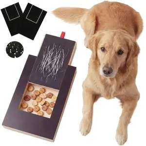 Pet Dog Scratch Board with Treat Box, Multi-Functional Nail File Toy, Adjustable Safety Durable, Reduces Furniture Damage, Enhances Pet Health Care