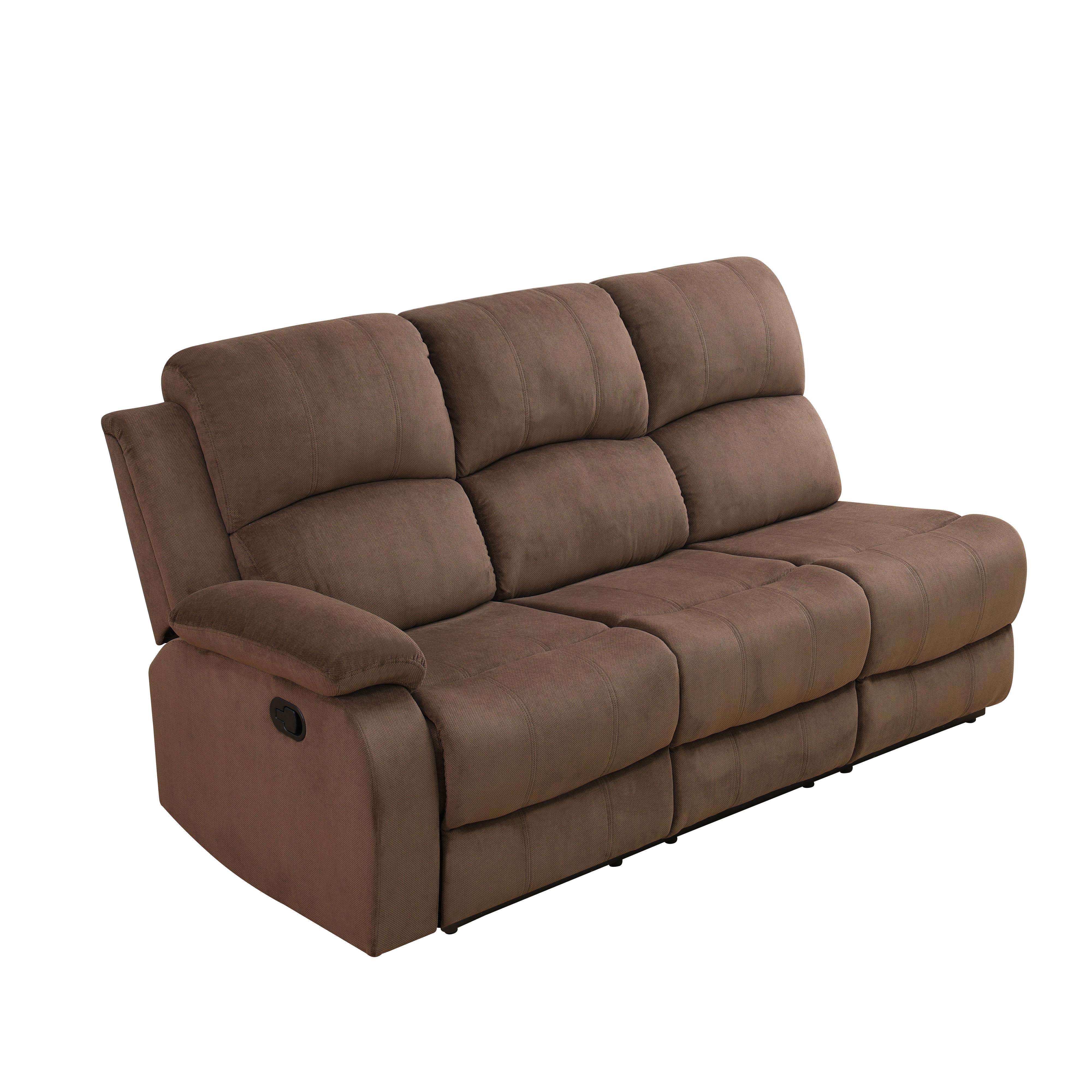 Brown Pineapple Fabric Living Room 3-Piece Intelligent Recliner Sofa Set, Modern Luxury Comfy Cloud Couch for Home Theater, Lounge Furniture with Adjustable Recline