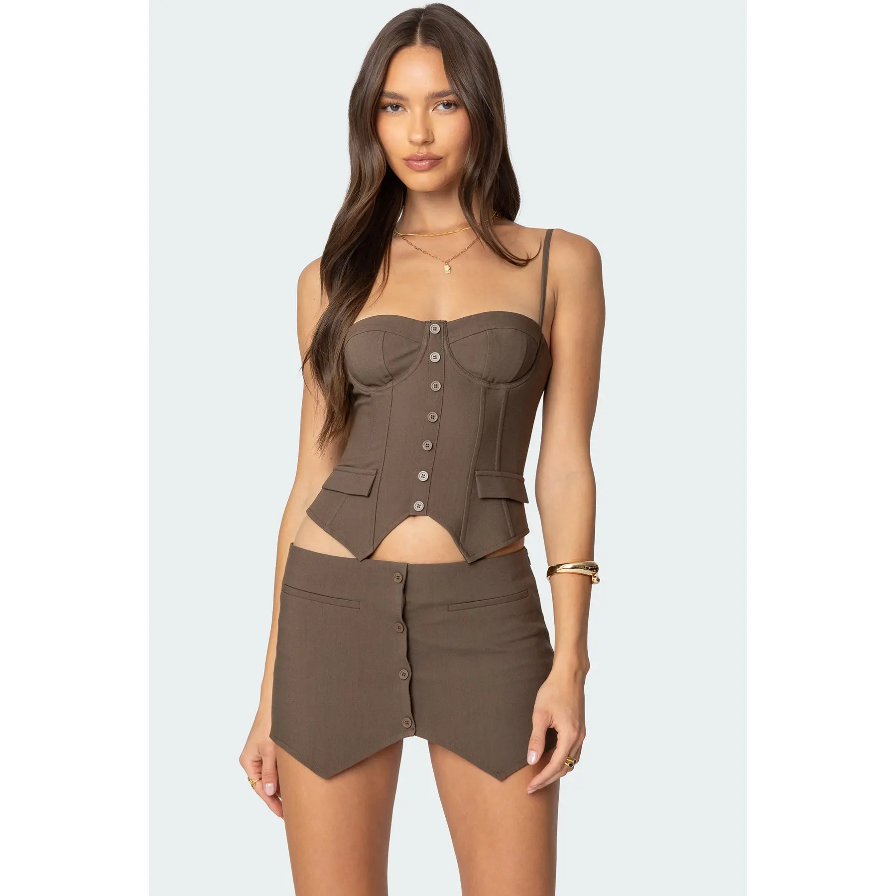 Ellis Buttoned Up Corset