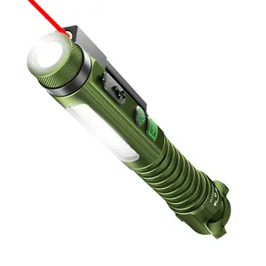 Rechargeable Edc Flashlight, 800 Lumens Small Torch with Magnetic Clip and Base, 11 Modes LED Light, Glass Bottle Opener, USB-C Charger