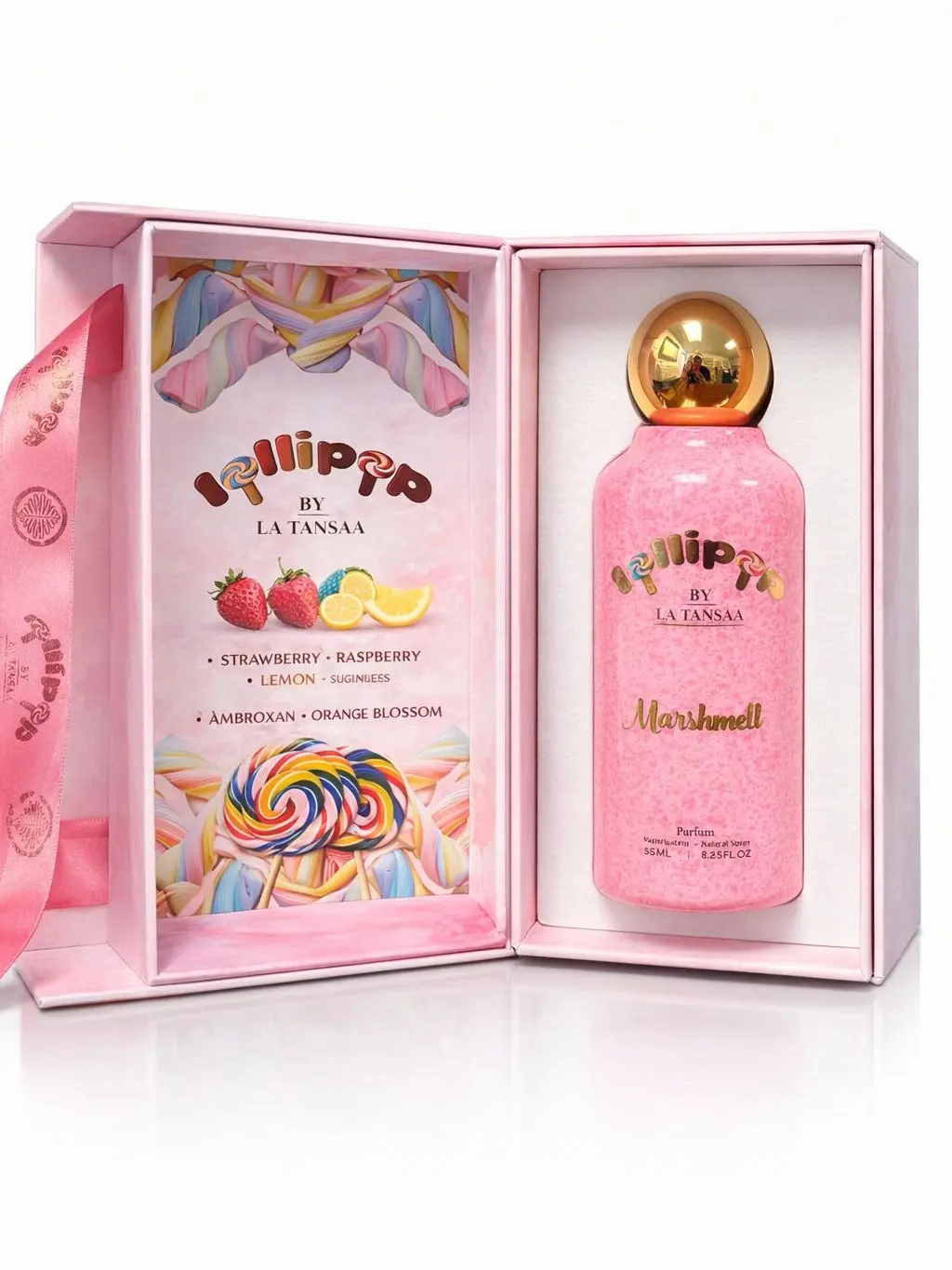 Latansaa Lollipop Marshmello Perfume 100ml/3.4fl.oz Sweet Fruity Creamy Gourmand Scent for Daily Wear & Date Nights