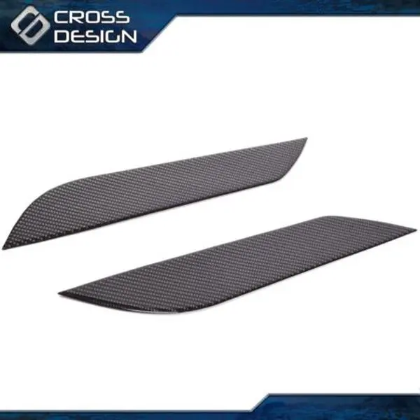 CROSSDESIGN Carbon Fiber Headlight Eyelid Cover, Automotive Car Interior Molding Accessories for NISSAN 350Z Z33 Fairlady (03-08 Model Years)