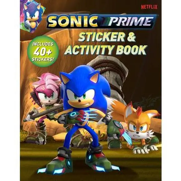 Sonic Prime Sticker & Activity Book (Based on Netflix Series) - Children's English Book, Filled with Puzzles, 40+ Stickers, Soft Cover by Gabriella Degennaro, Paperback