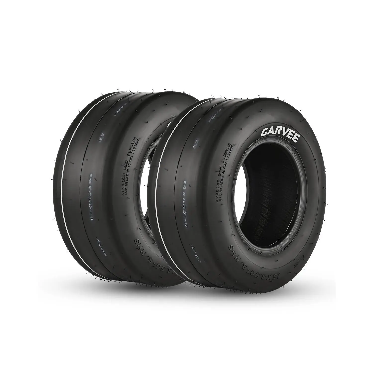 New Upgraded 2pcs 16X6.5-8 4PR 16x6.50-8 Rubber Lawn Mower Turf Tires and Wheel, 4PR Heavy Duty Tubeless Tires for Lawn & Garden Riding Mower Tractor Golf Cart Utility Vehicles 2 Pack CT404 Pattern