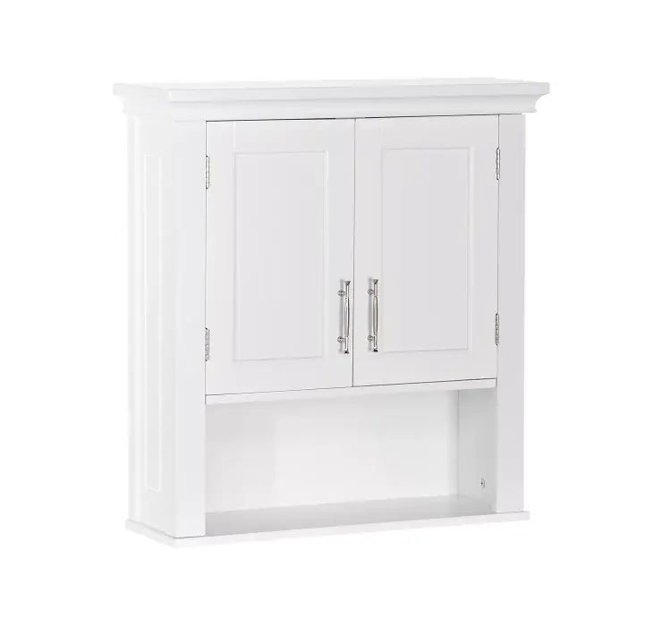 RiverRidge Home Somerset Wall Storage Cabinet, Wall Cabinet, Wall Storage Cabinet, Storage Cabinet, RiverRidge Home Wall Cabinet, Wall Cabinet with Doors, White Wall Storage Cabinet
