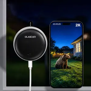 Window Camera with UltraColor Night Vision, 2K 3MP AI Alerts, Dual-Band WiFi, 24/7 Recording, Stick-on, No Drilling, 2-Way Talk for Home Security