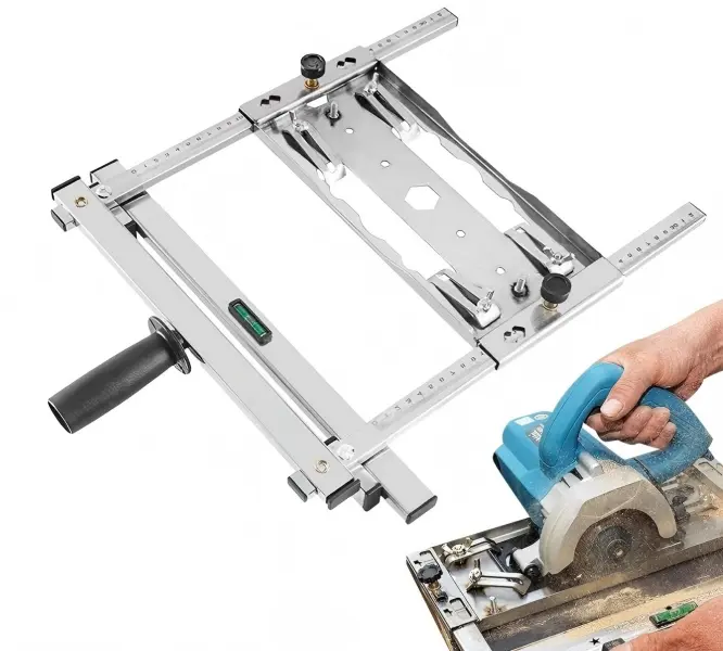 Cutting Machine Edge Guide Positioner for Circular Saw, Adjustable Woodworking Cutting Guide & Precision Positioning Frame Tool Set