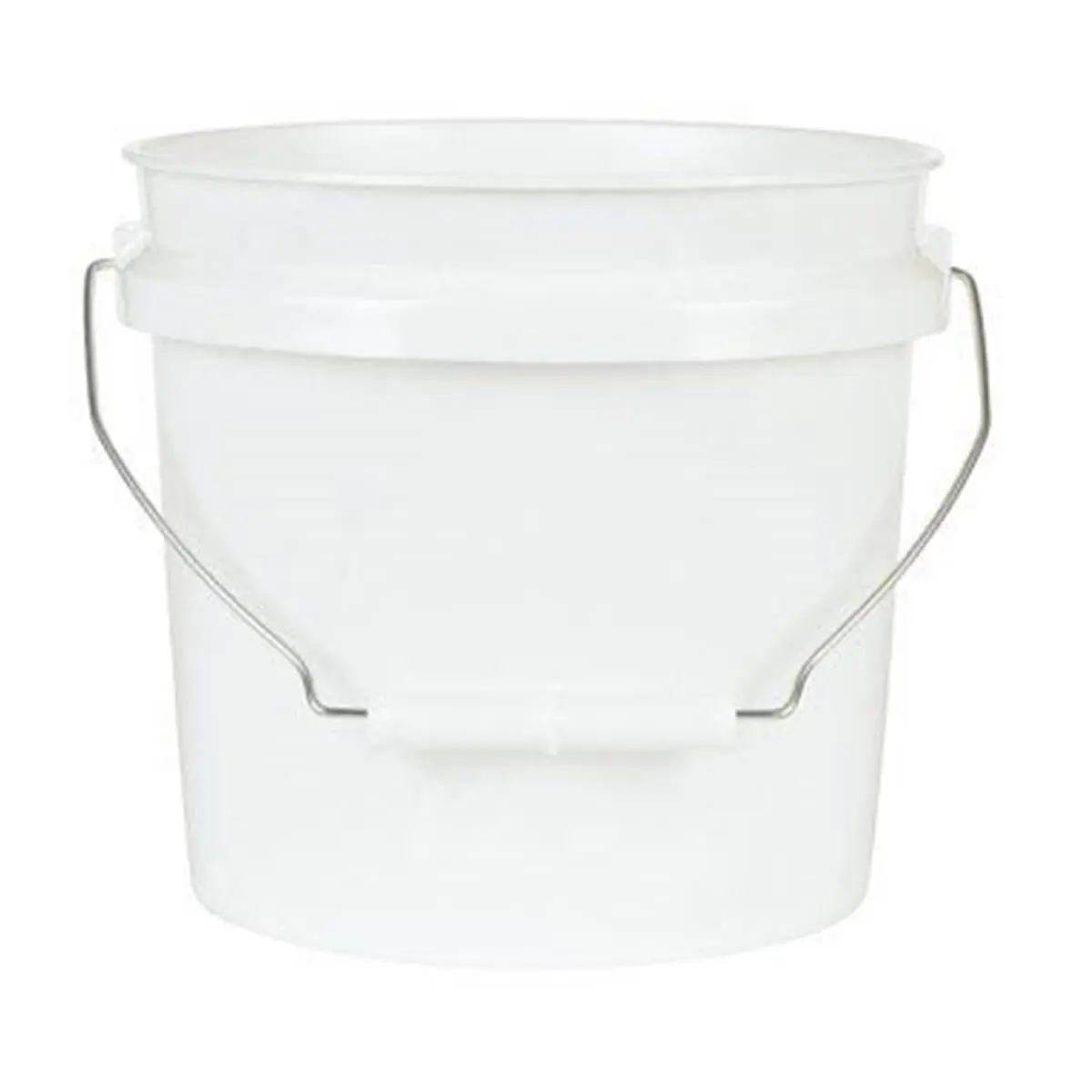 212 MAIN 1 Gal White Plastic Pail with Handle - Bucket Tool for DIY Car Care, Automotive Paint Maintenance