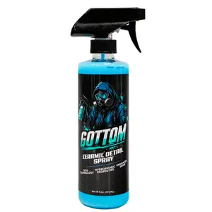 Gottom - Ceramic Detail Spray - SiO2 Hydrophobic Deep Shine Ultra Gloss Top Coat Detailer to Enhance, Extend & Protect - Scented with Midnight Ice