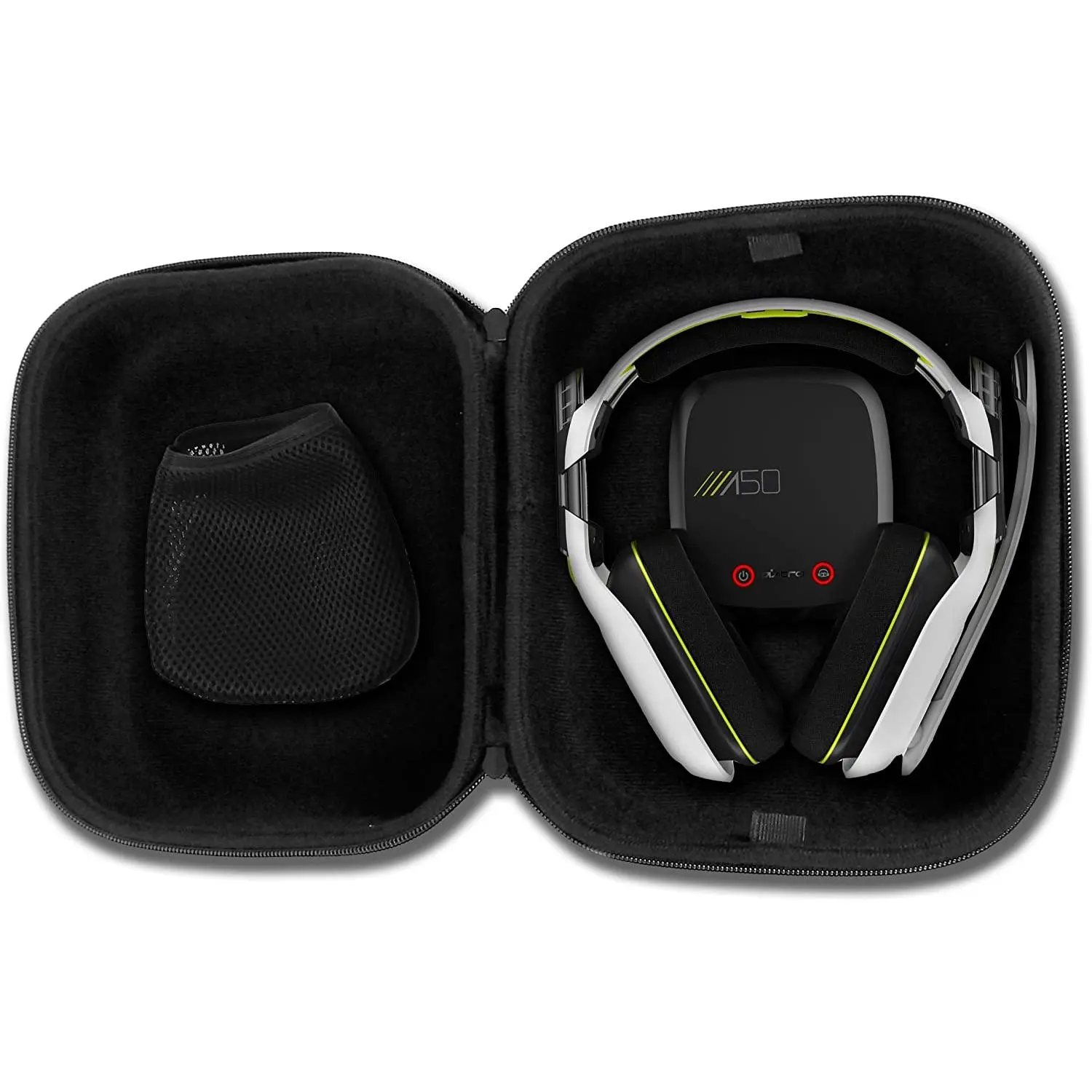 CASEMATIX Compact Gaming Headset Travel Case Bag Compatible with Astro A50 A40 TR & Microphone for PC Mac PS4 Xbox Durable EVA Protection