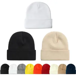3 Packs Unisex Beanie Hats for Men Women Winter Knit Beanies