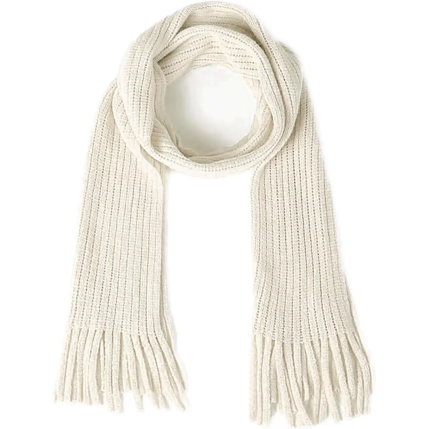 P-AS016   Kids Knit Scarf Winter Fashion Solid Color Toddler Baby Scarves Neck Warmer Tassel Scarf for Boys Girls