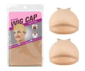 【Canvas cork wig block human model head gift item】High elasticity silk stockings wig hairnet wig cap nylon wig hairnet wig hat
