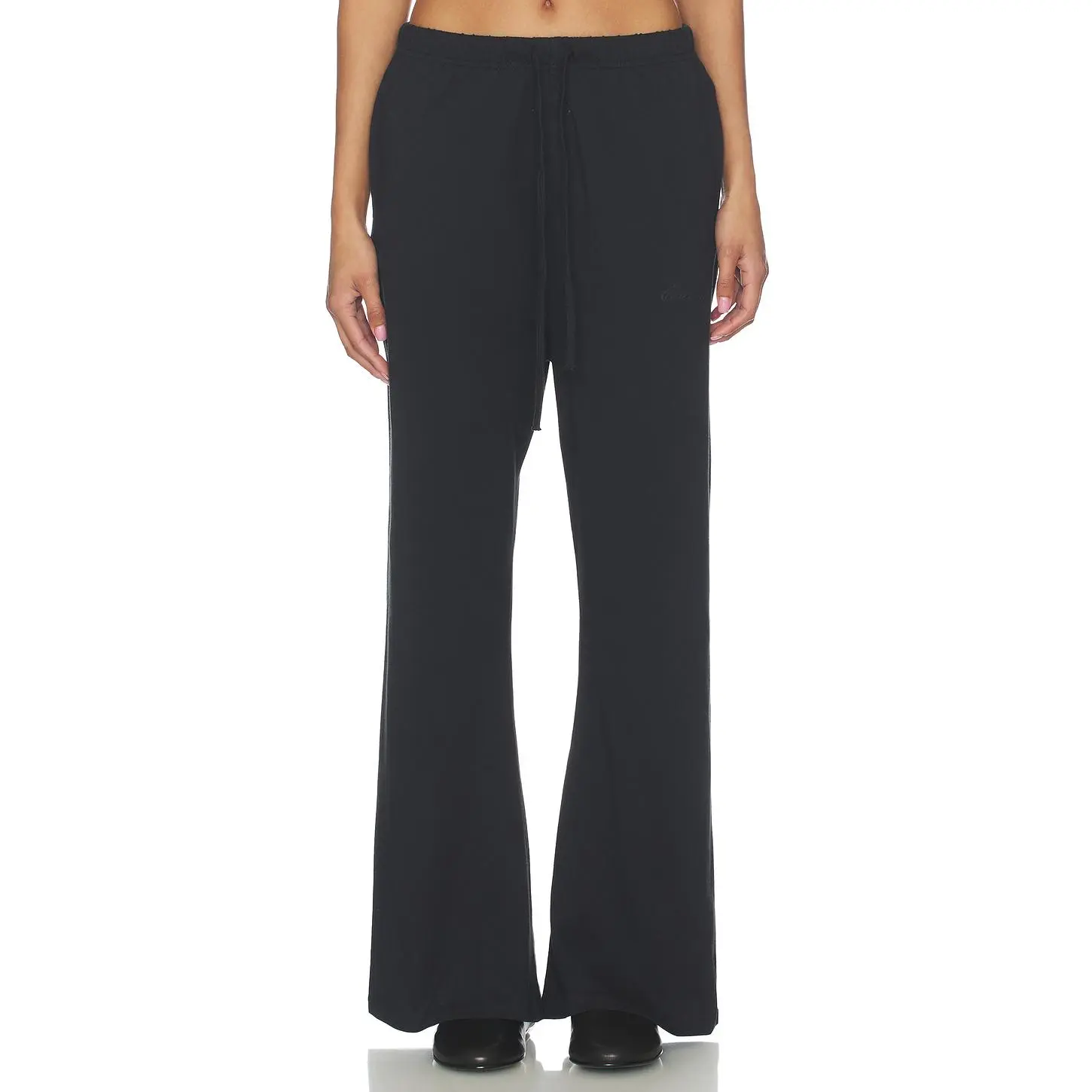 Fear of God ESSENTIALS Signature Classic Fit Flare Sweatpant in Vintage Black Fear of God ESSENTIALS Signature Classic Fit Flare Sweatpant in Vintage Black