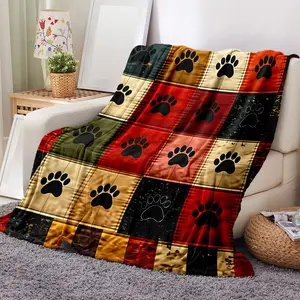 Soft Flannel Blanket for Dogs, Novelty Pet Accessory, Perfect for Naps at Home, Office, School, Travel, Gift Idea, Office Rest