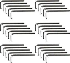 50Pcs 3mm Allen Wrench L-Shaped Hex Key Wrench Set, Metric Hexagon Head Replacement Tool for Furniture and Bike Repair