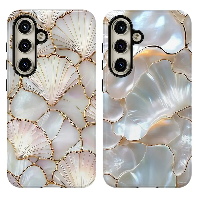 Stained Flat printing Seashell Phone Cases ,Shockproof Rugged Cover Dual Layer Soft TPU Hard Bumper Shell for Samsung S26 S25 S24 S23 S22 S21 NOTE20 Ultra A71 A56 A36 Plus FE A06 A13 A14 A15 A16 A23 A25 A26 A34 A52 A53 A54 A55 A57 A37 A17 A07 A33 A32 Edge
