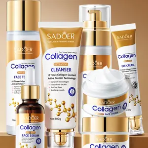 Collagen Firming Skin Care Kit, 1 Set Hydrating & Moisturizing Skincare Set for Women & Men, Skin Care Product Cleansers