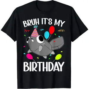 Dandy's World Birthday it's My Birthday Pebble Dandy's World T-Shirt Cotton Fabric Black Comfortable