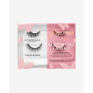 Custom'Eyes Lash Kit Two Best-Selling lashes + Glue Eyelashes Faux