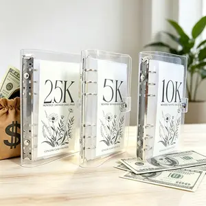 【Father's Day Gift】 12-Month Money Saving Challenge Binder with Cash Envelopes - Easy, Fun Way to Save 2.5K/5K/10K Dollars (Home & Festive Party graduation Gift)【Dealsforyoudays】