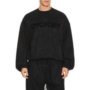 Fear of God ESSENTIALS Modern Crewneck Sweatshirt in Vintage Black