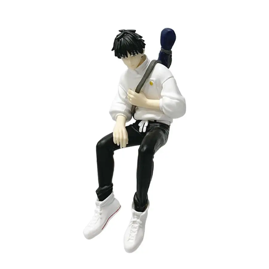 Japanese Anime Jujutsu Kaisen Noodle Stopper Figures - 13.5cm High-Grade PVC+ABS High-Temperature Proof Anime & Manga Collection Toys (Satoru Gojo 17cm No Box, Megumi Fushiguro)