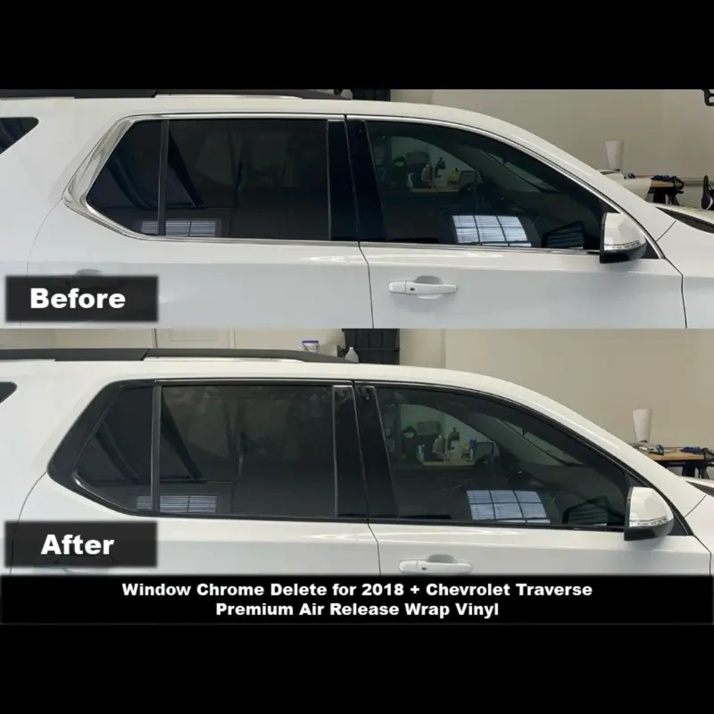 Crux Motorsports Window Chrome Delete for 2018 - 2024 Chevrolet Traverse